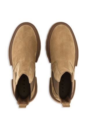 stivale chelsea in pelle marrone HOGAN | HXW6740FM0IBYEC414