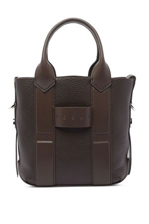 brown leather tote bag HOGAN | KBW01OA0100UH9S610