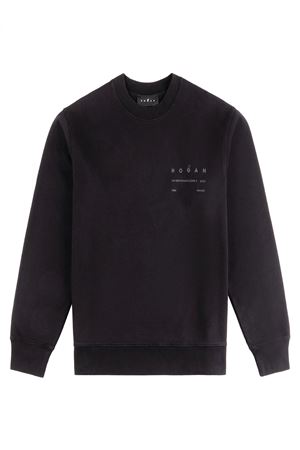 Round-neck sweater in cotton fleece HOGAN | KQMB551204TXUYB999