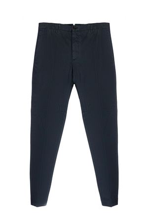 Blue cotton blend trousers INCOTEX | 1W085140947836