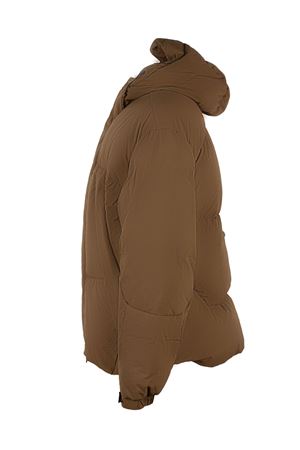Brown technical fabric jacket JG1 | AW2501BARK