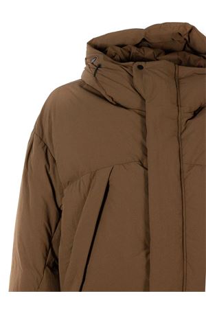 Brown technical fabric jacket JG1 | AW2501BARK