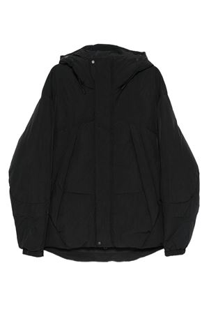 Black hooded padded jacket JG1 | AW2501BLACK