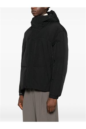 Black hooded padded jacket JG1 | AW2501BLACK