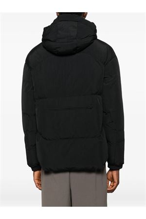 Black hooded padded jacket JG1 | AW2501BLACK
