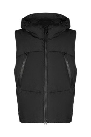 Black technical fabric sleeveless jacket JG1 | AW2503BLACK