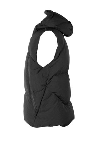 Black technical fabric sleeveless jacket JG1 | AW2503BLACK