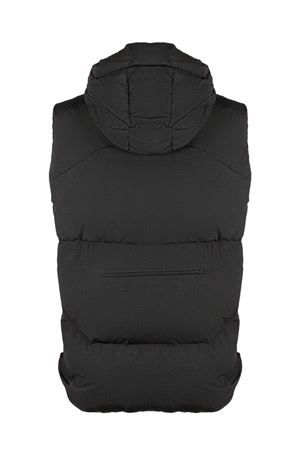 Black technical fabric sleeveless jacket JG1 | AW2503BLACK