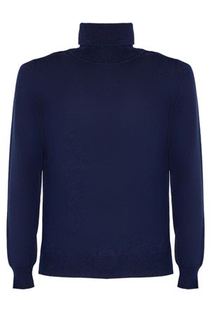 Maglia in misto lana e cashmere blu KANGRA | 20010500692