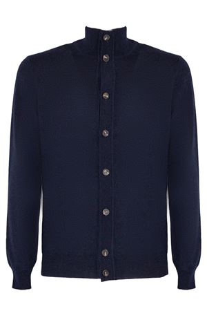Cardigan in lana blu KANGRA | 20085600038