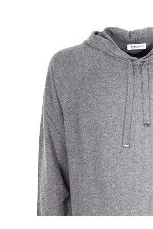 Blue wool sweatshirt with hood KANGRA | 2009880600032