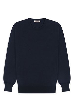 Maglione in lana e cotone blu KANGRA | 20130100020
