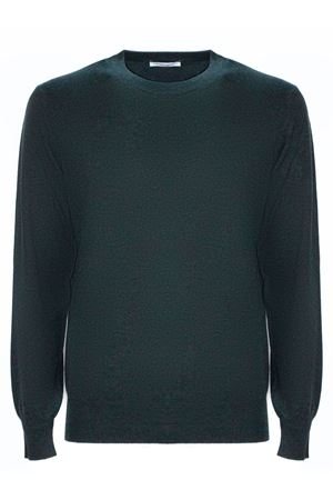 Maglia in misto lana e cotone verde KANGRA | 20130100055