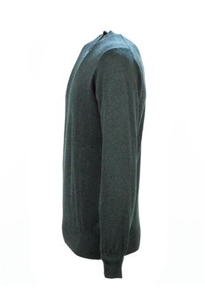 Maglia in misto lana e cotone verde KANGRA | 20130100055