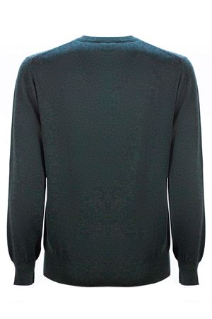 Maglia in misto lana e cotone verde KANGRA | 20130100055