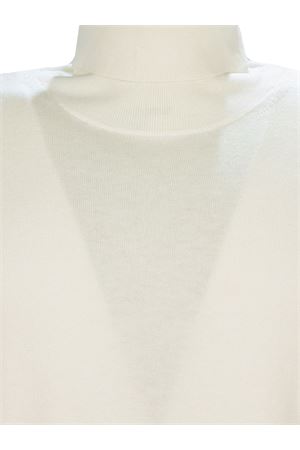 Maglia in misto lana e cotone bianco KANGRA | 20130500101
