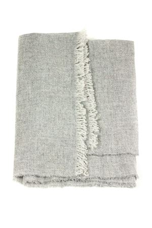 Grey wool and cashmere blend scarf KANGRA | 20152400203