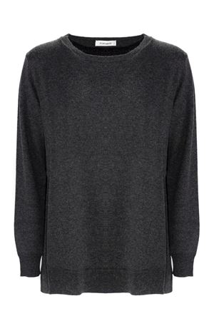 Maglia girocollo in misto lana e cashmere grigio KANGRA | 25080100675