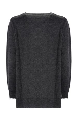Maglia girocollo in misto lana e cashmere grigio KANGRA | 25080100675