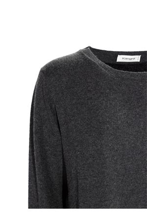 Maglia girocollo in misto lana e cashmere grigio KANGRA | 25080100675