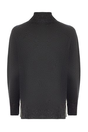 Maglia a collo alto in lana e cashmere grigio KANGRA | 25205900675