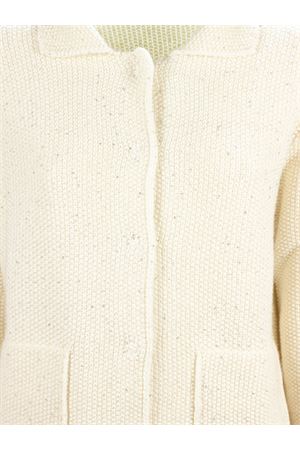 Shirt-collar jacket in seed stitch KANGRA | 27703400706
