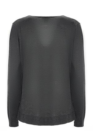 Dark grey wool cardigan KANGRA | 29060400039
