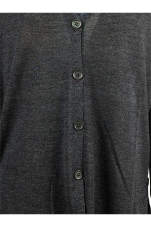 Dark grey wool cardigan KANGRA | 29060400039