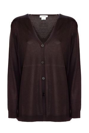 Brown wool cardigan KANGRA | 29060400087