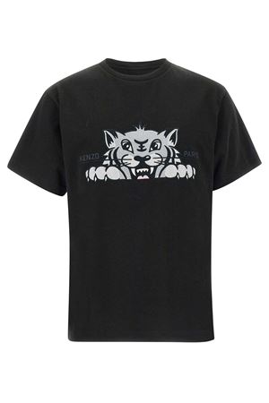 Black cotton T-shirt KENZO | FF55TS5264SI99J