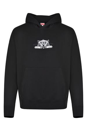Black cotton hoodie KENZO | FF65HO2534MF99J