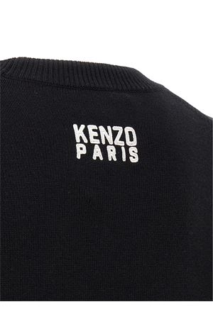 Black wool and cotton sweater KENZO | FF65PU7503LI99J