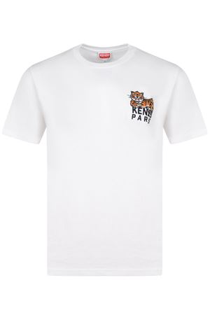 White cotton T-shirt KENZO | FF65TS1524SI02