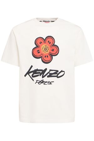 T-shirt Futura Classic in cotone bianco KENZO | FF65TS2654SG02