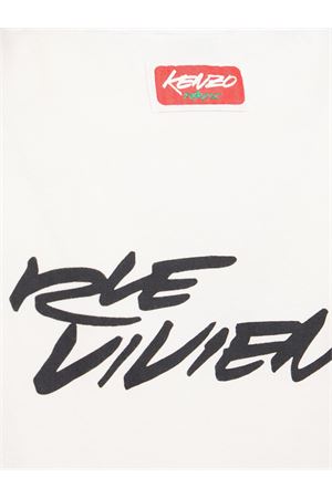 T-shirt Futura Classic in cotone bianco KENZO | FF65TS2654SG02