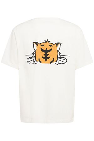 White Happy Tiger cotton T-shirt KENZO | FF65TS4514SG02