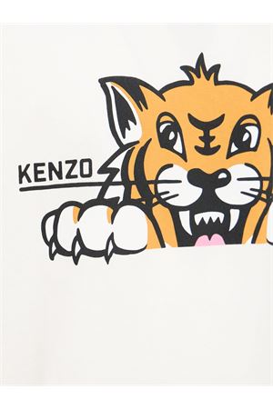 White Happy Tiger cotton T-shirt KENZO | FF65TS4514SG02