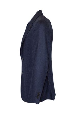 Blue pure wool and cashmere blazer LARDINI | CN528AEAAIF65527850NA