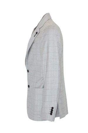 Prince of Wales blazer in beige wool and cashmere LARDINI | CN528AEAAIF65544200BE
