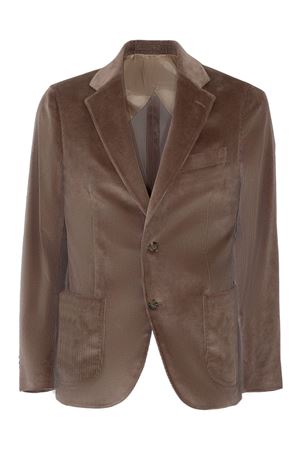 Brown corduroy blazer LARDINI | CN528AECN65401520