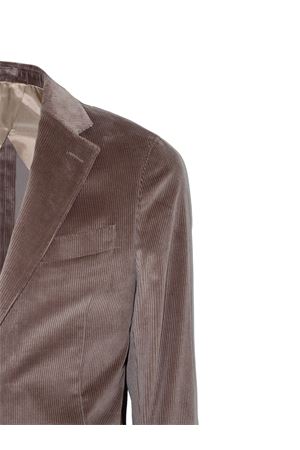 Brown corduroy blazer LARDINI | CN528AECN65401520