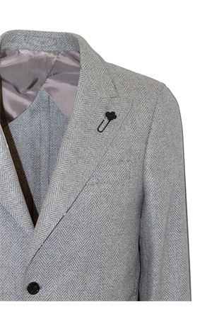 Grey pure wool and cashmere blazer LARDINI | CN688AEAAIF65527910GR