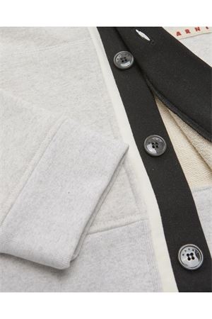Grey heavy cotton cardigan MARNI | FUMU0150QXUTC45900N01