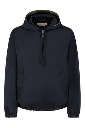 Black taffeta jacket with Marni Mending MARNI | JUMU0191S0UTP78900N99