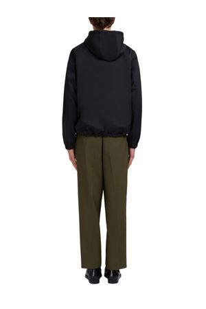 Black taffeta jacket with Marni Mending MARNI | JUMU0191S0UTP78900N99