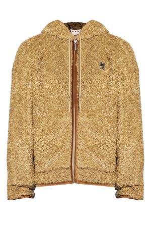 Beige Teddy bear Jacket MARNI | JUMU0199QXUTP77400W60