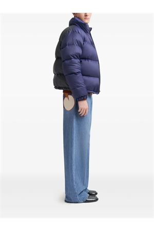 Dark blue ripstop nylon down jacket MARNI | PIMU0013QSUTN87700B80
