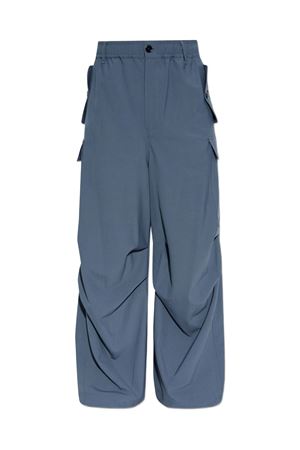 Pantaloni in lana grigia con ricamo Marni Symbol MARNI | PUMU0247S1UTP77100N63