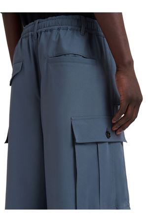 Pantaloni in lana grigia con ricamo Marni Symbol MARNI | PUMU0247S1UTP77100N63