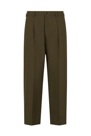 Dark green wool trousers MARNI | PUMU0282U0TW83900V58
